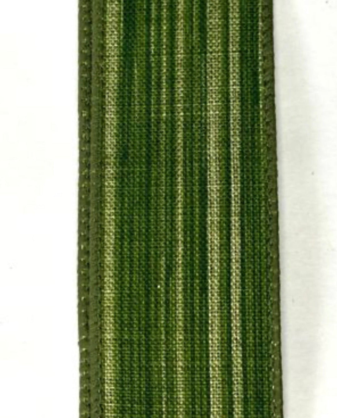 Green leaf striped Wired ribbon 1.5” - Greenery MarketWired ribbonq817409 - 08