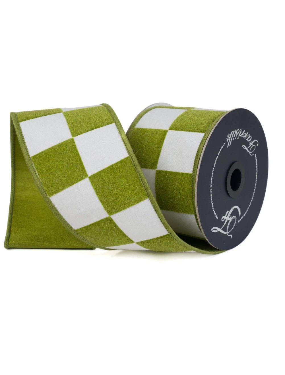 Green Maxi Check 2.5” Farrisilk wired ribbon - Greenery MarketRibbons & TrimSR006 - 61