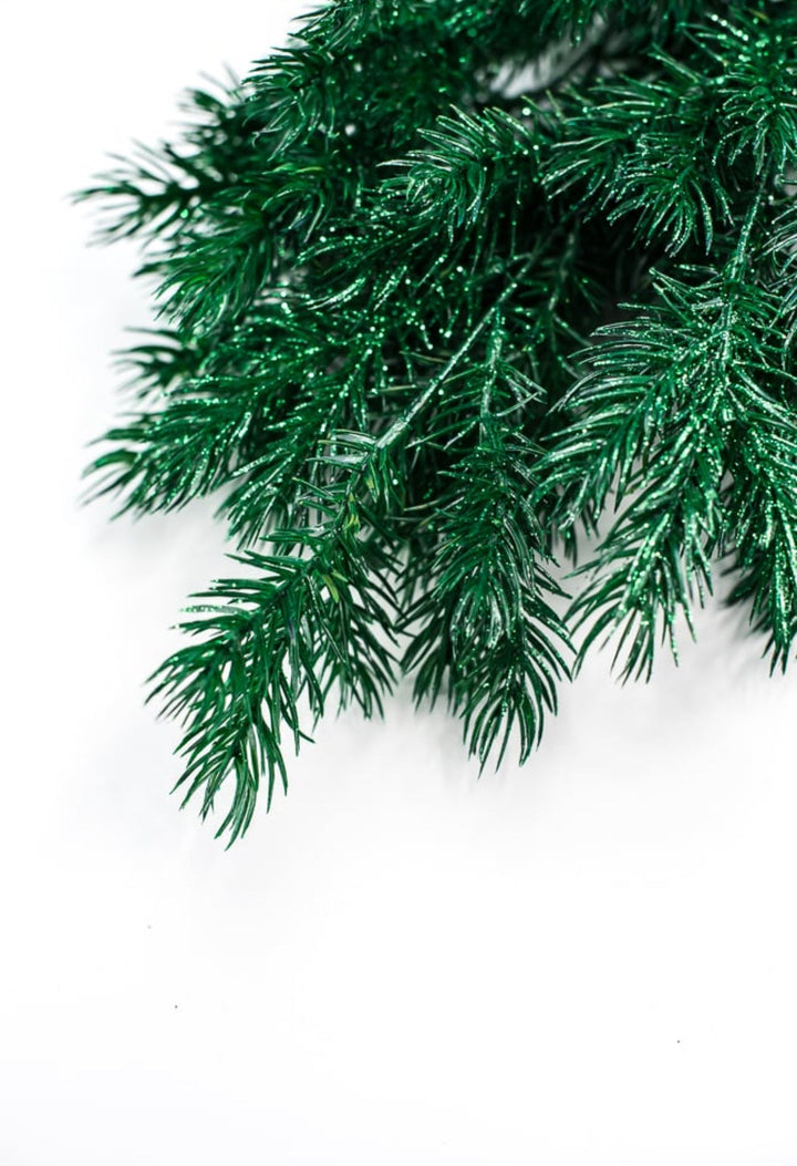 Green pine bush with glitter - Greenery Market84345 - GN