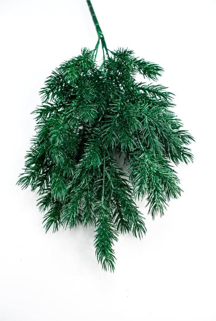 Green pine bush with glitter - Greenery Market84345 - GN