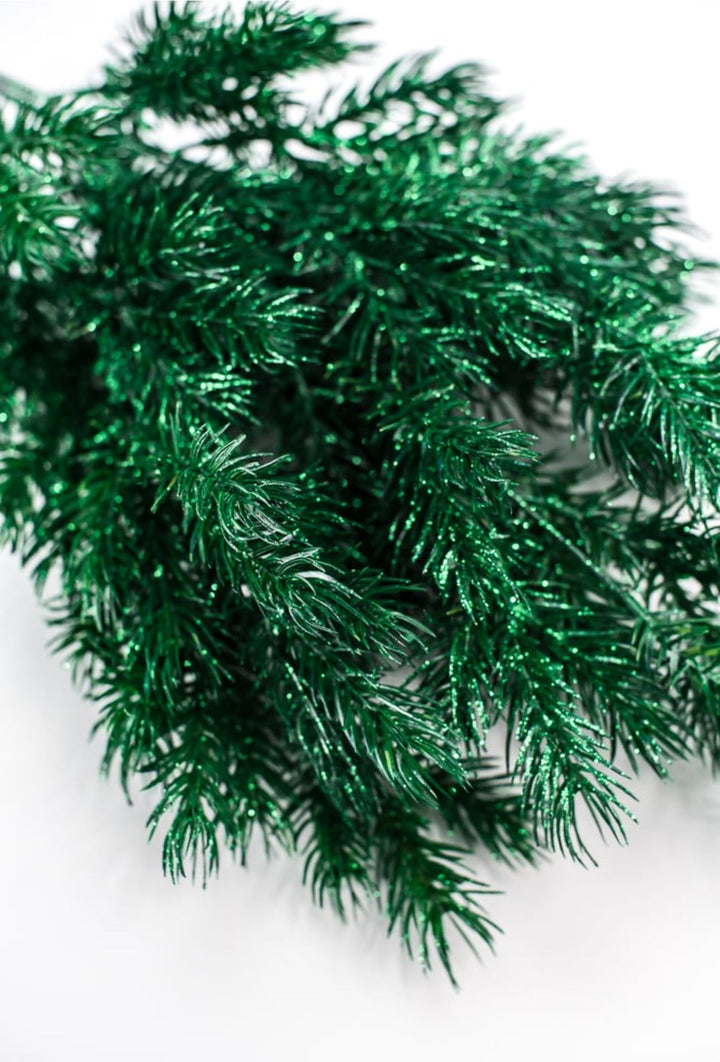Green pine bush with glitter - Greenery Market84345 - GN