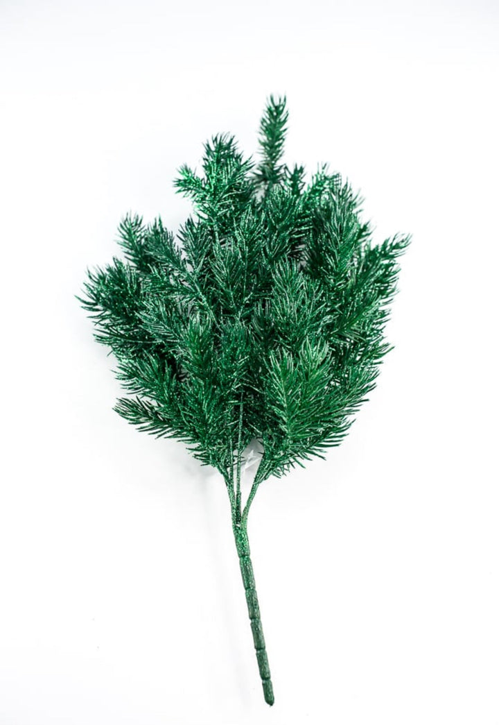 Green pine bush with glitter - Greenery Market84345 - GN
