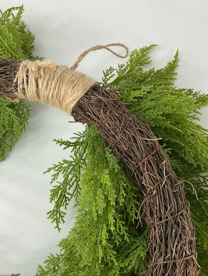 Heart cedar wreath - approx 20” - Greenery Market27912