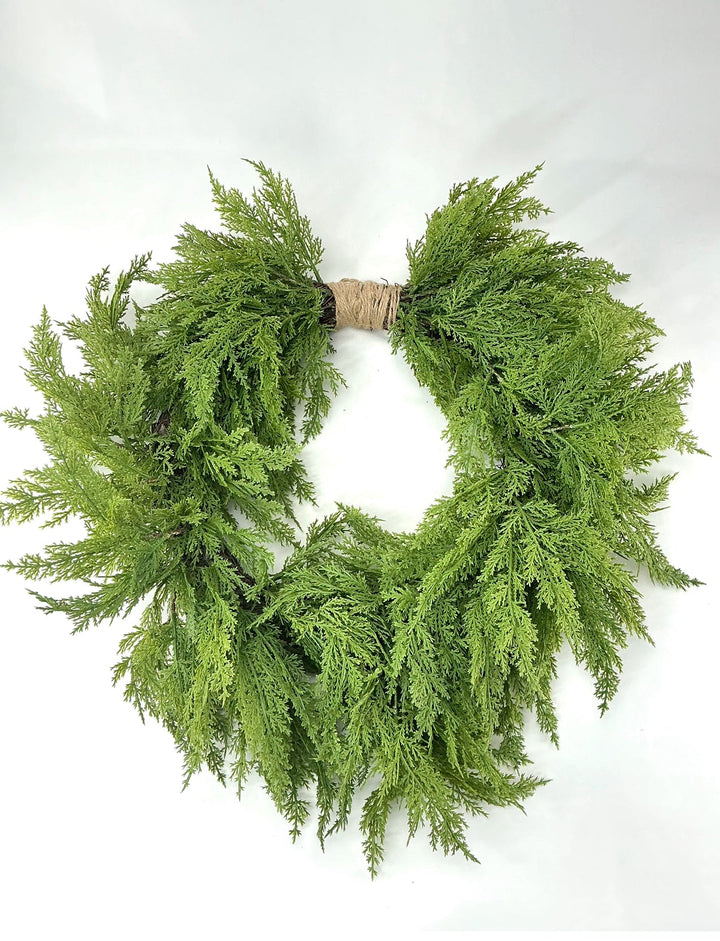 Heart cedar wreath - approx 20” - Greenery Market27912