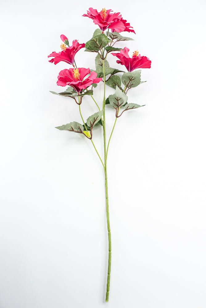 Hibiscus flower spray - pink - Greenery Marketartificial flowers63339BT