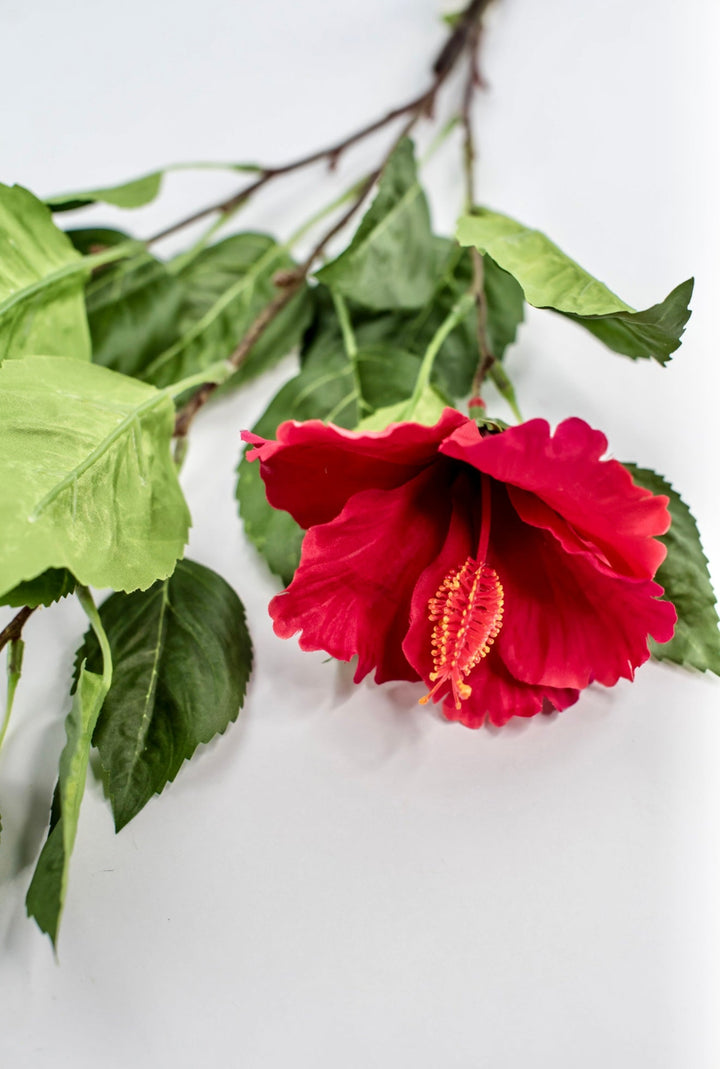 Hibiscus flower spray - red - Greenery Marketartificial flowersMTF24136 RED