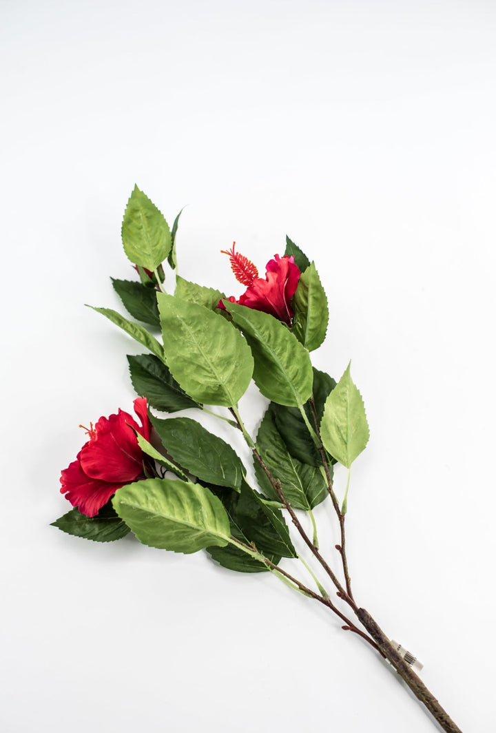 Hibiscus flower spray - red - Greenery Marketartificial flowersMTF24136 RED