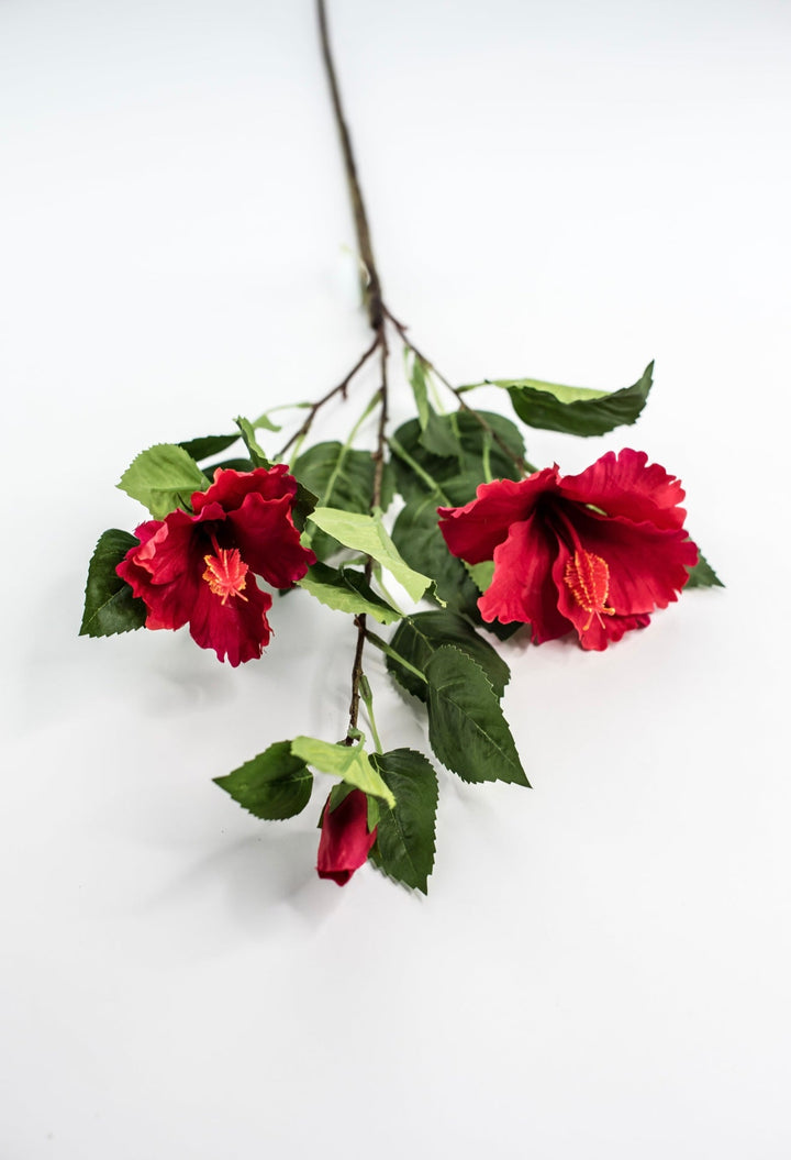 Hibiscus flower spray - red - Greenery Marketartificial flowersMTF24136 RED