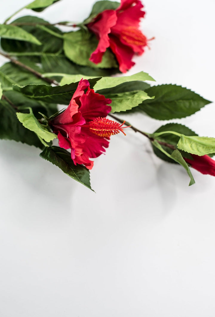 Hibiscus flower spray - red - Greenery Marketartificial flowersMTF24136 RED