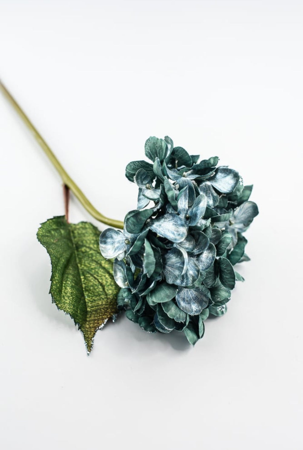 Holiday hydrangeas stem - turquoise - Greenery MarketXF647 - TL