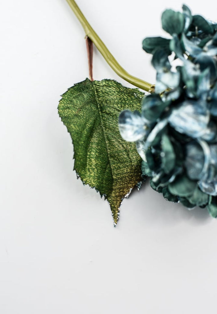 Holiday hydrangeas stem - turquoise - Greenery MarketXF647 - TL