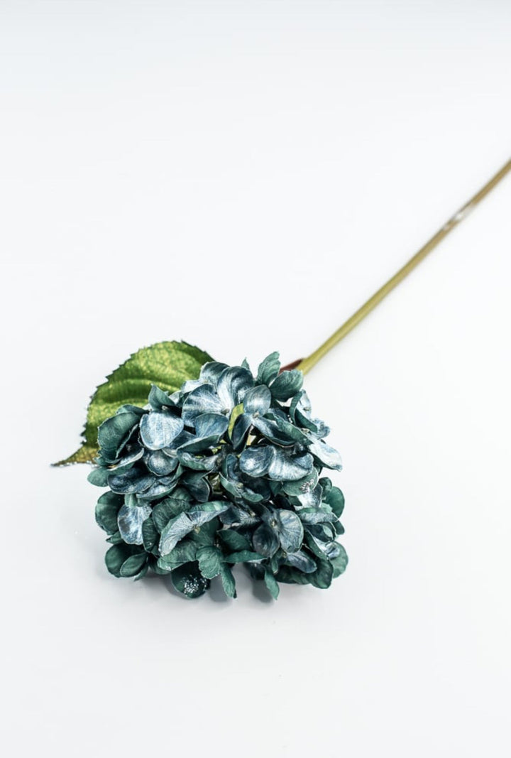 Holiday hydrangeas stem - turquoise - Greenery MarketXF647 - TL