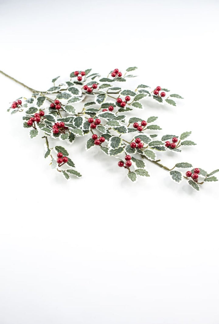 Holly spray - variegated - Greenery MarketArtificial Flora270489