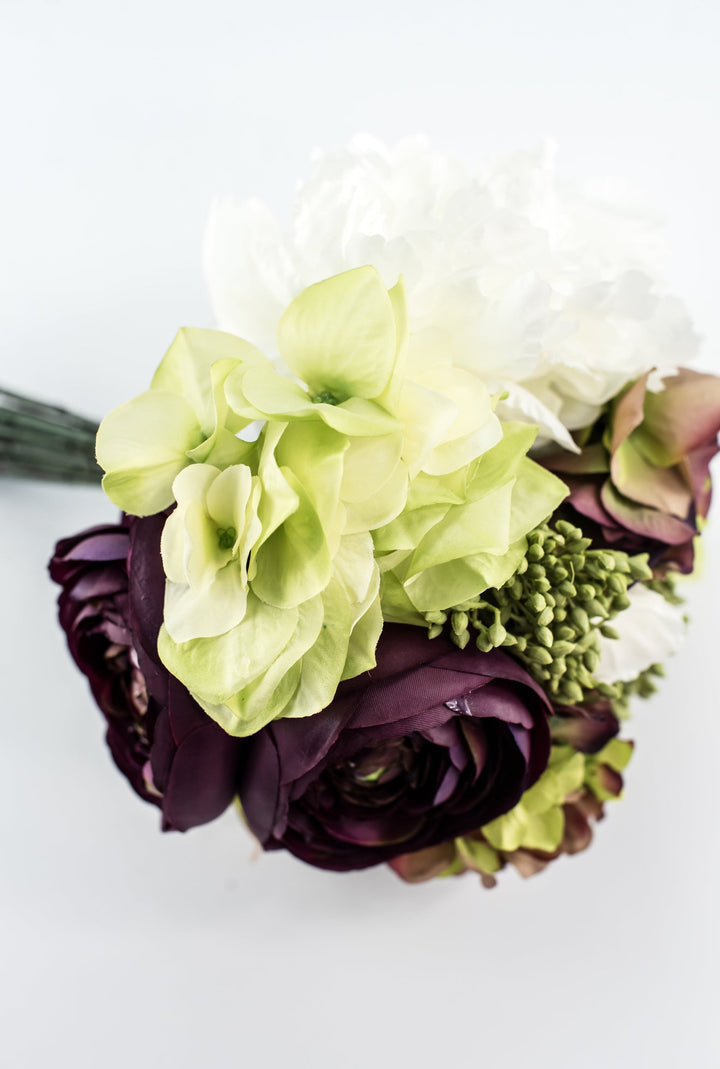 Hydrangea and peony bouquet bundle - Greenery MarketArtificial FloraFBQ062 - EP/GR