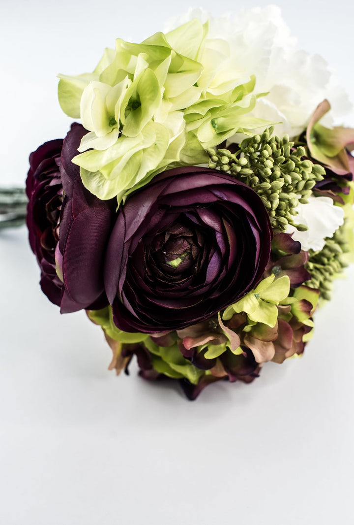 Hydrangea and peony bouquet bundle - Greenery MarketArtificial FloraFBQ062 - EP/GR