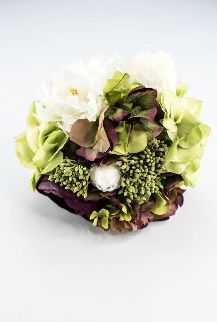 Hydrangea and peony bouquet bundle - Greenery MarketArtificial FloraFBQ062 - EP/GR