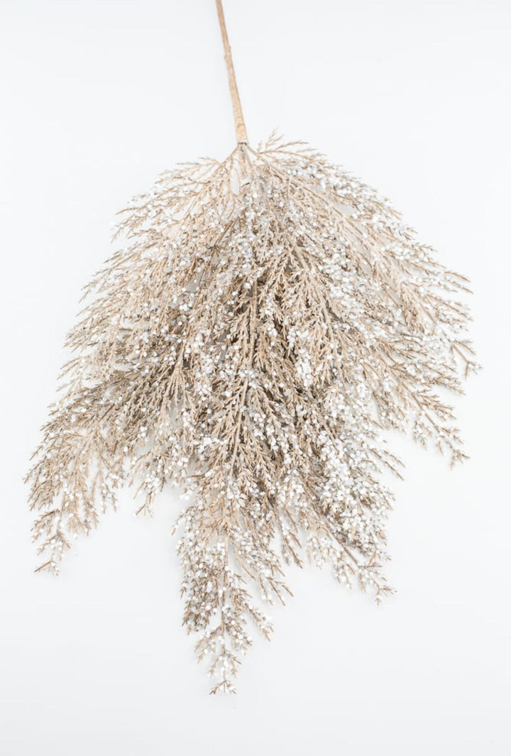 Iced bronze cedar spray - Greenery MarketChristmasXG1027 - BRZ