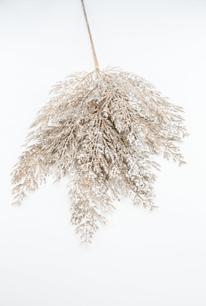 Iced bronze cedar spray - Greenery MarketChristmasXG1027 - BRZ