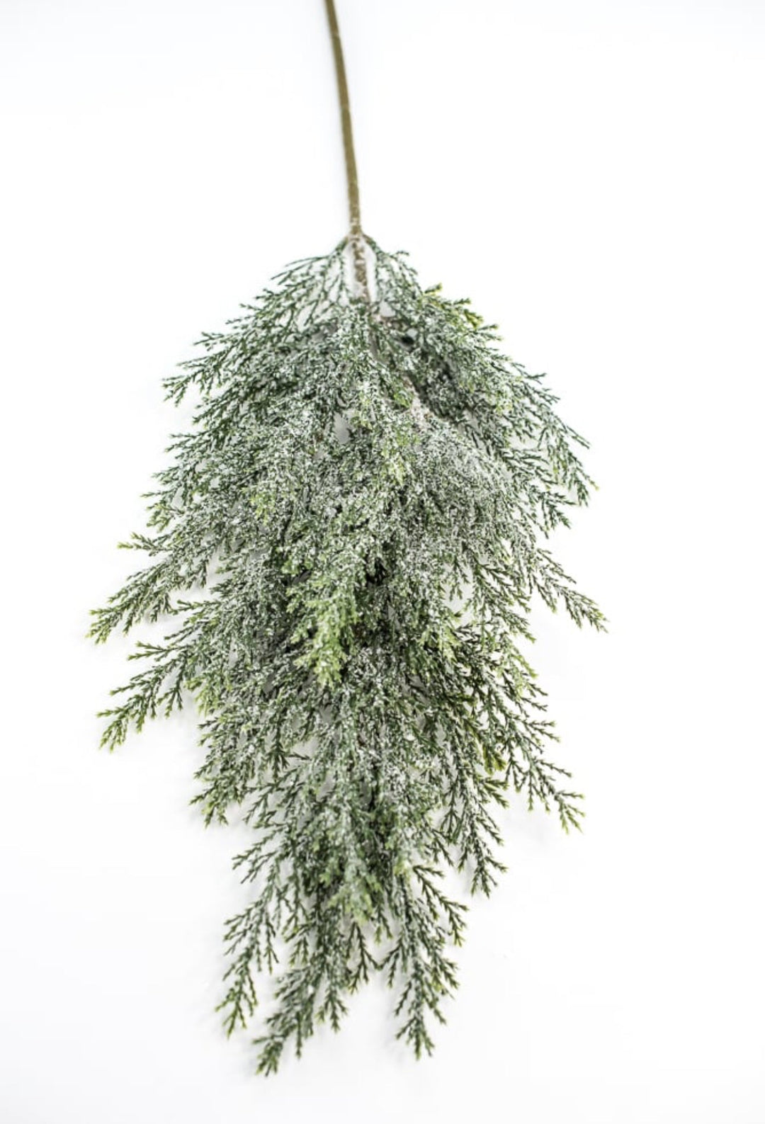 Iced, cedar evergreen spray - Greenery Market84352