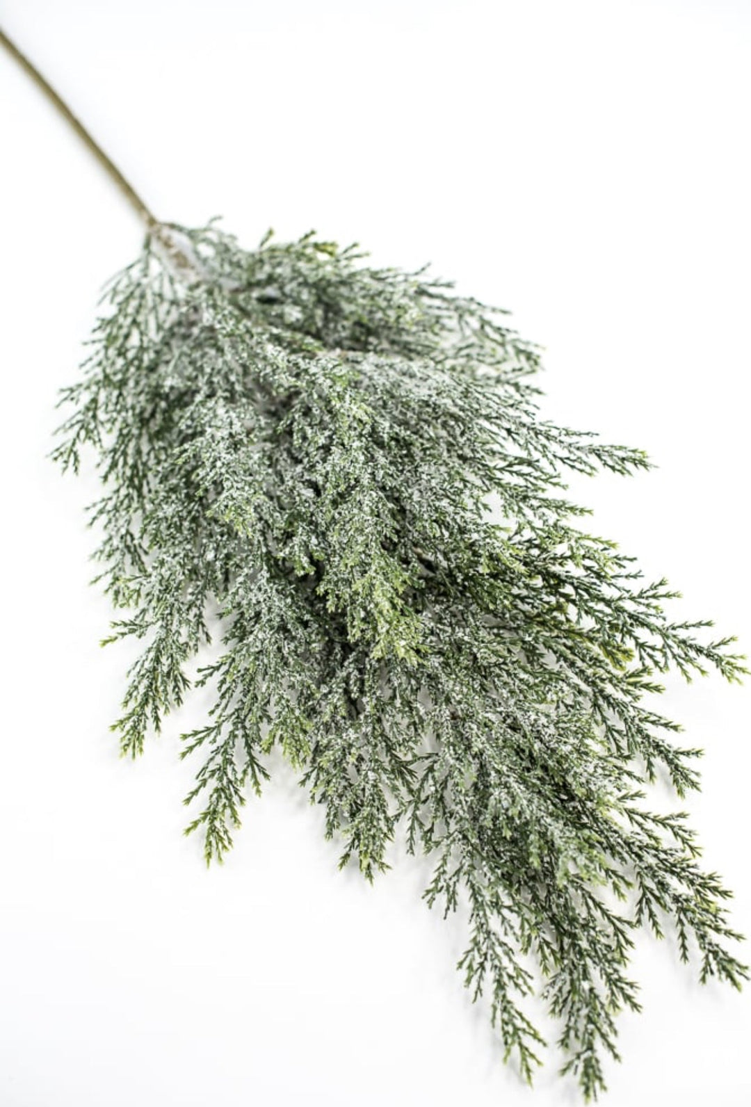 Iced, cedar evergreen spray - Greenery Market84352