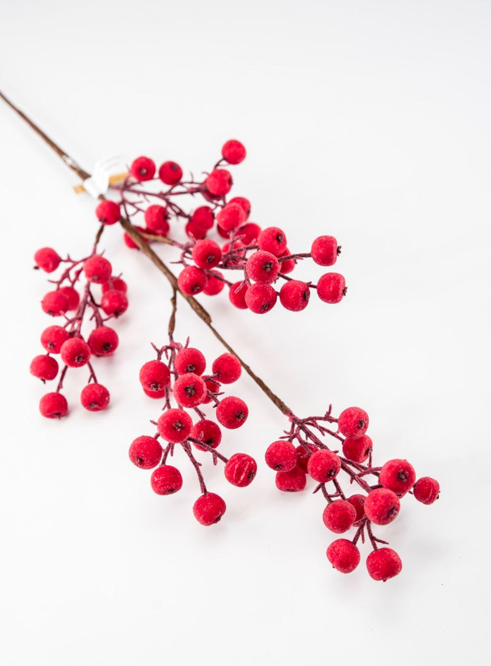 Iced red shimmering berry spray - Greenery Market233032