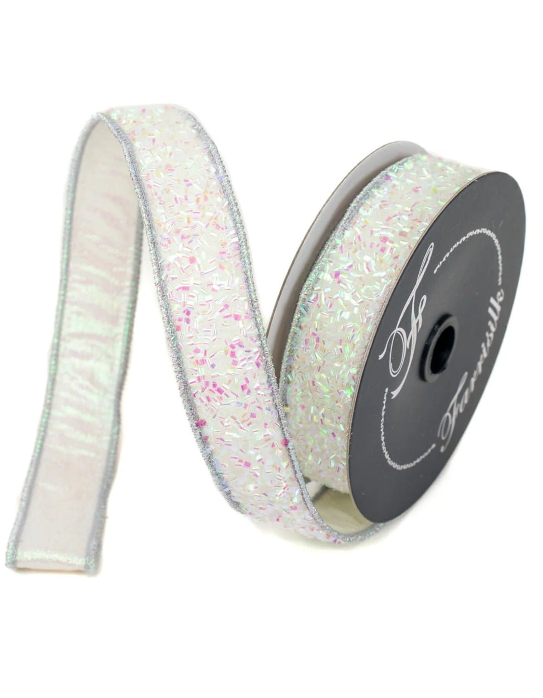 Iridescent tinsel town 1” farrisilk wired ribbon - Greenery MarketRibbons & TrimRK618 - 44