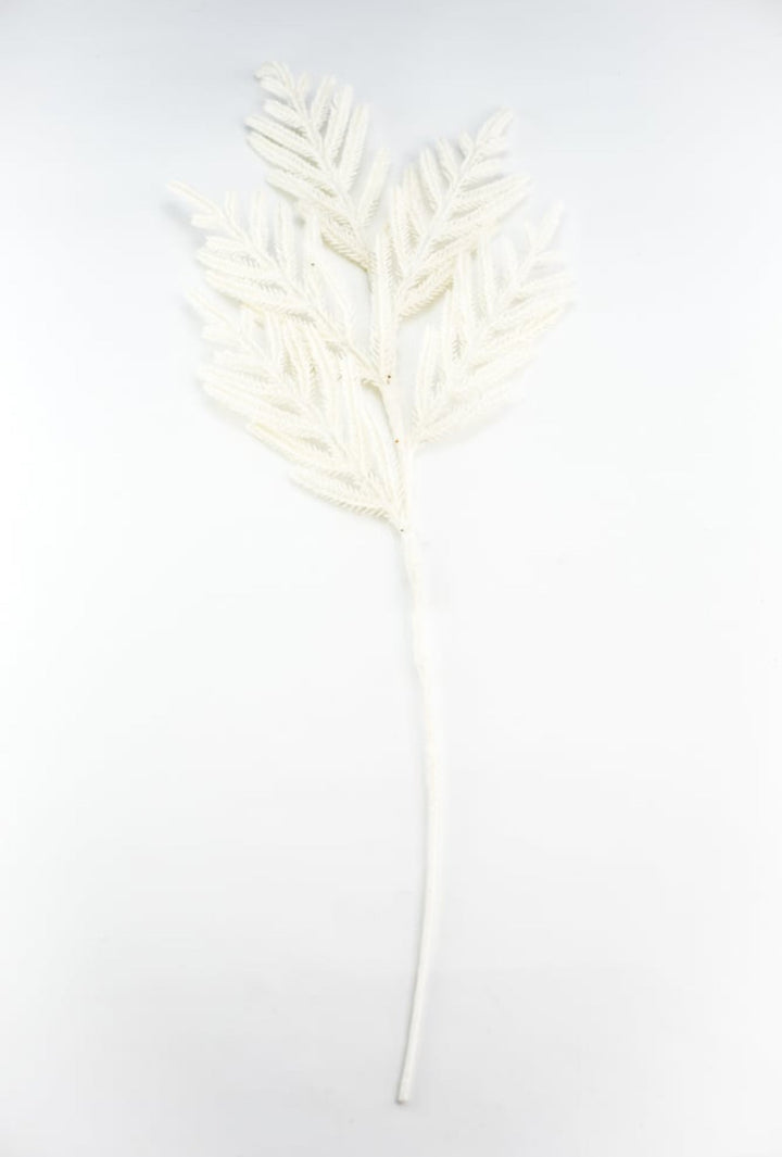 Ivory shimmer Norfolk pine spray - Greenery MarketArtificial Flora235214