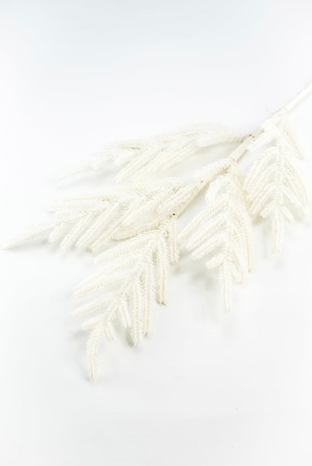 Ivory shimmer Norfolk pine spray - Greenery MarketArtificial Flora235214