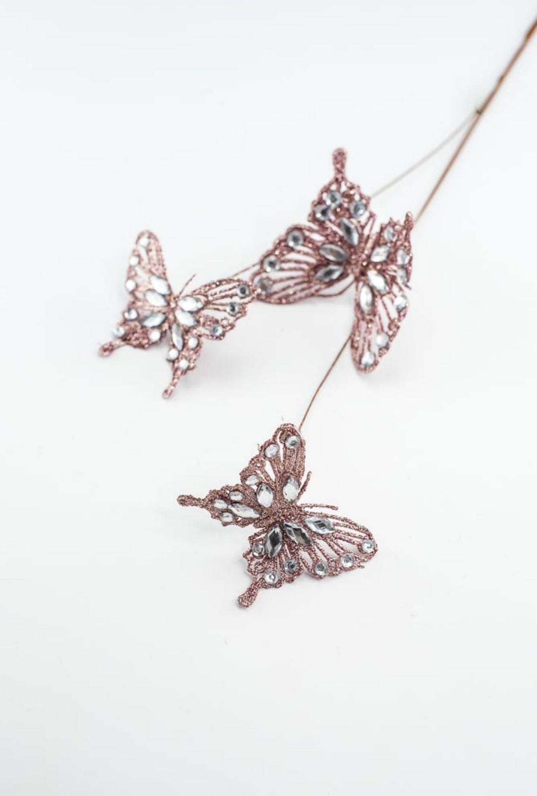 Jeweled butterfly spray - blush - Greenery MarketMTX73298 BLSH