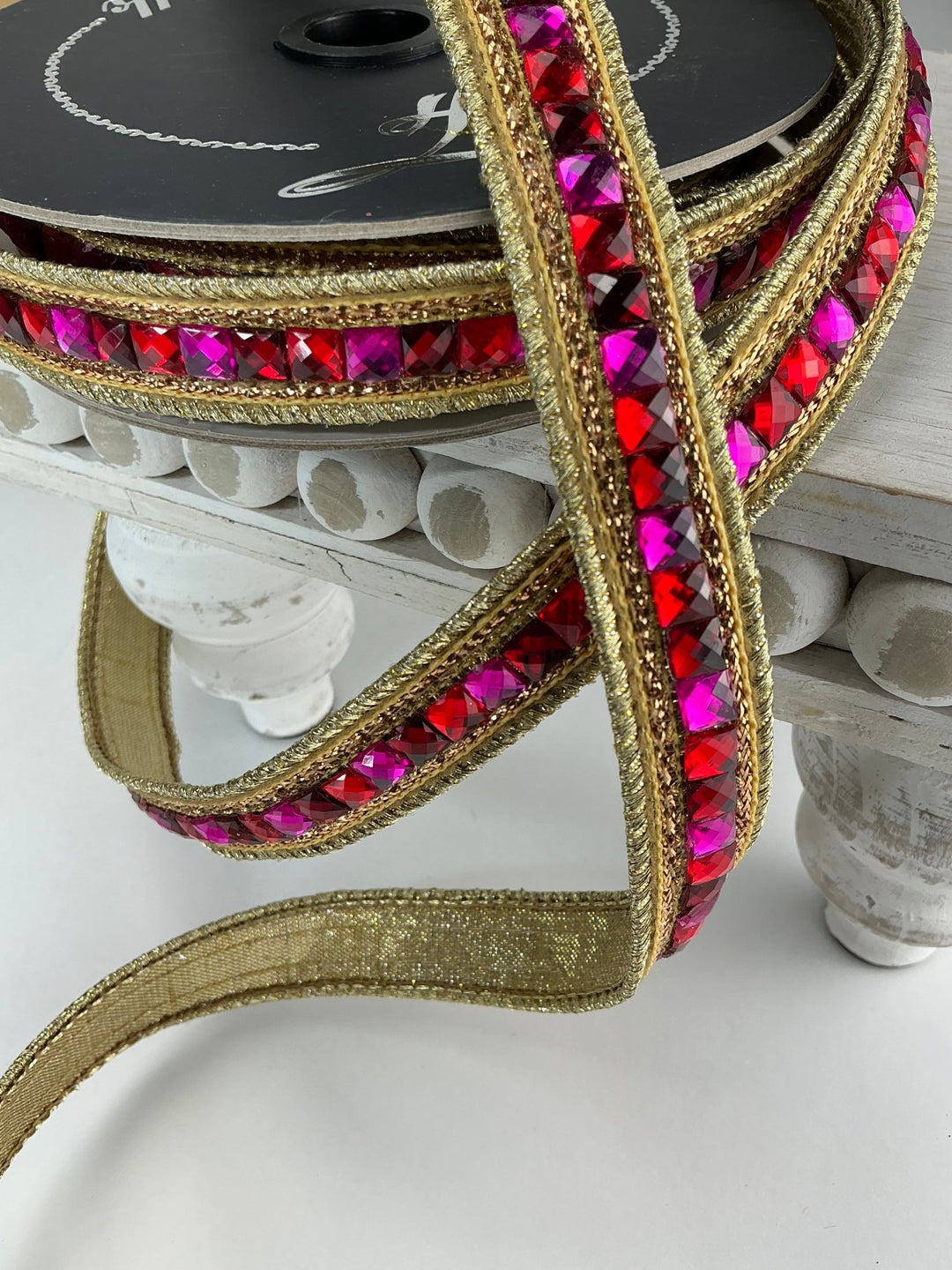 Jewelry garland .75” farrisilk wired ribbon - Greenery MarketRibbons & TrimRK475 - 15