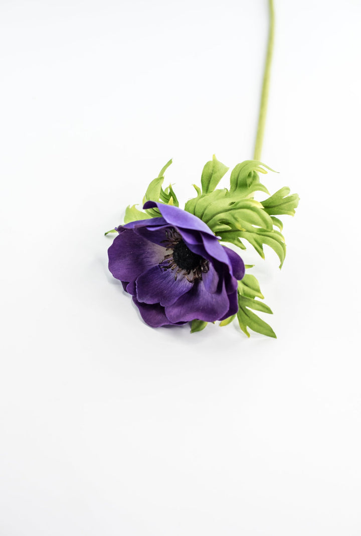 Just cut Anemone stem - purple - Greenery MarketMTF23885 PURP
