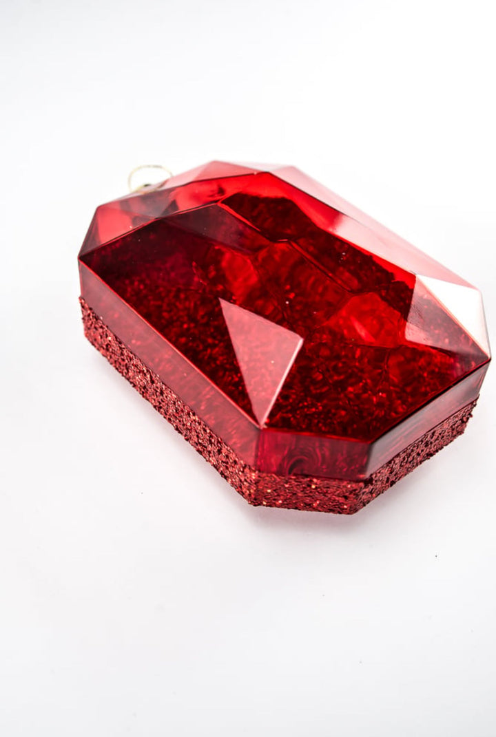 Laser glitter gem ornaments - red - Greenery MarketHoliday OrnamentsXJ553924