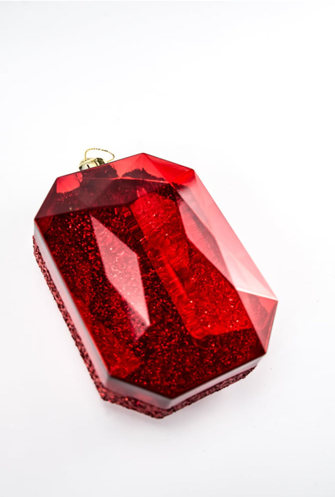 Laser glitter gem ornaments - red - Greenery MarketHoliday OrnamentsXJ553924