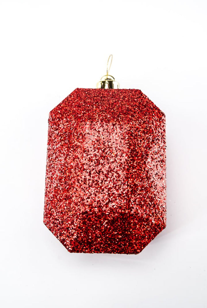 Laser glitter gem ornaments - red - Greenery MarketHoliday OrnamentsXJ553924