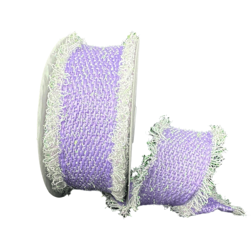 Lavender Iridescent Wired Ribbon 2.5" Wired Loopy Edge - Greenery MarketWired ribbon