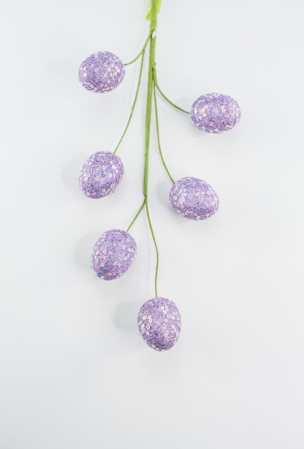 Lavender sequins egg spray - Greenery MarketPicks63495PU