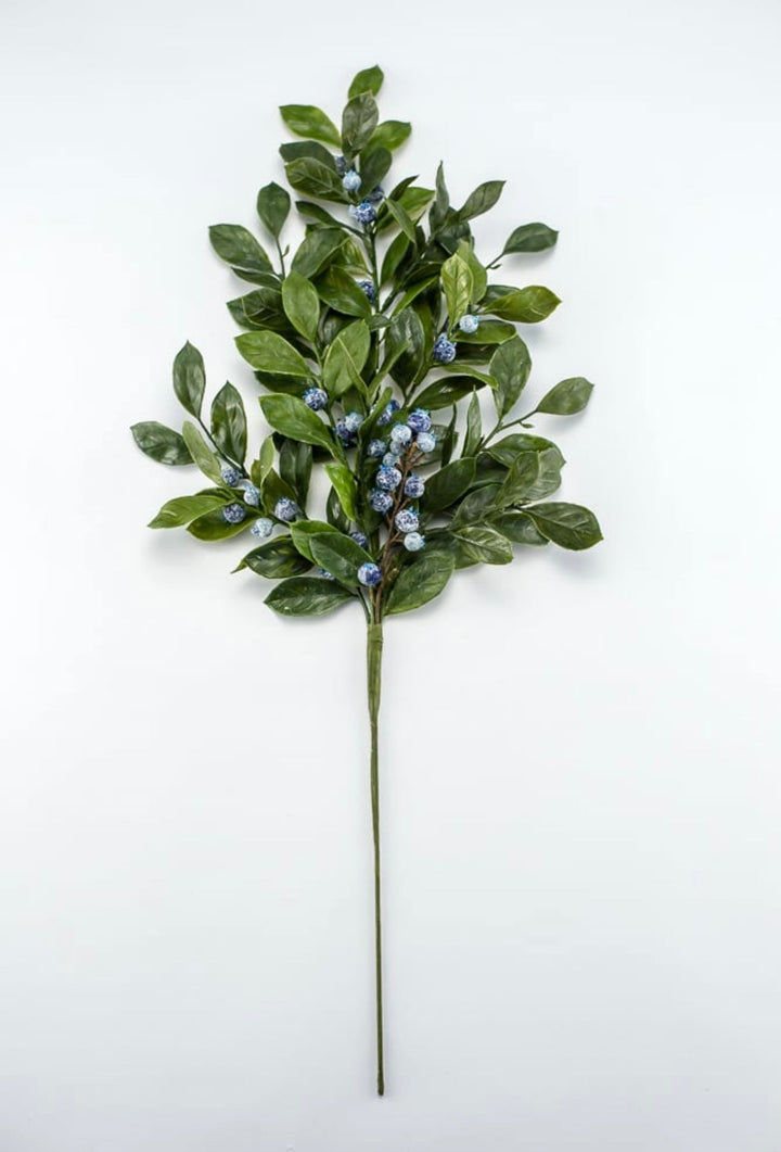 Leaves and blueberries spray - Greenery Marketartificial flowersB1593 - BG