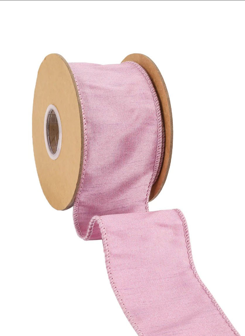Light Purple Dupioni Wired Ribbon 2.5" - Greenery MarketWired ribbon9100W - 466 - 63E