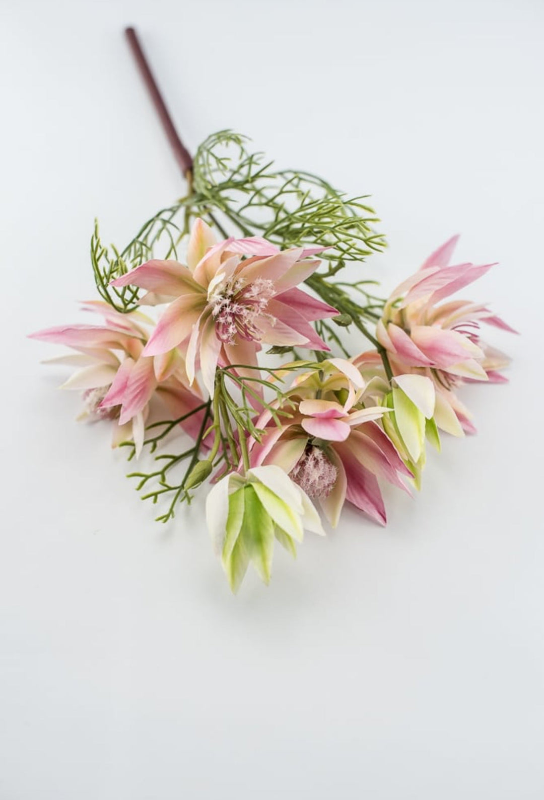 Love in the mist spray - pink - Greenery Marketartificial flowers27457