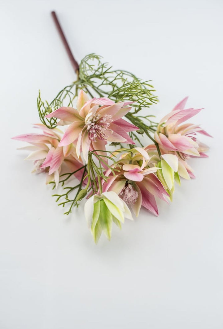 Love in the mist spray - pink - Greenery Marketartificial flowers27457
