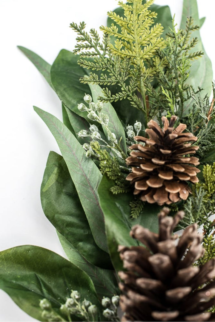 Magnolia leaf and mixed greenery spray - Greenery MarketArtificial FloraXVP7176