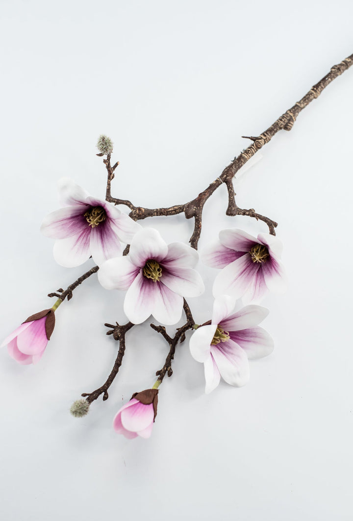 Magnolia spray - white pink magenta - Greenery Market5566 CP