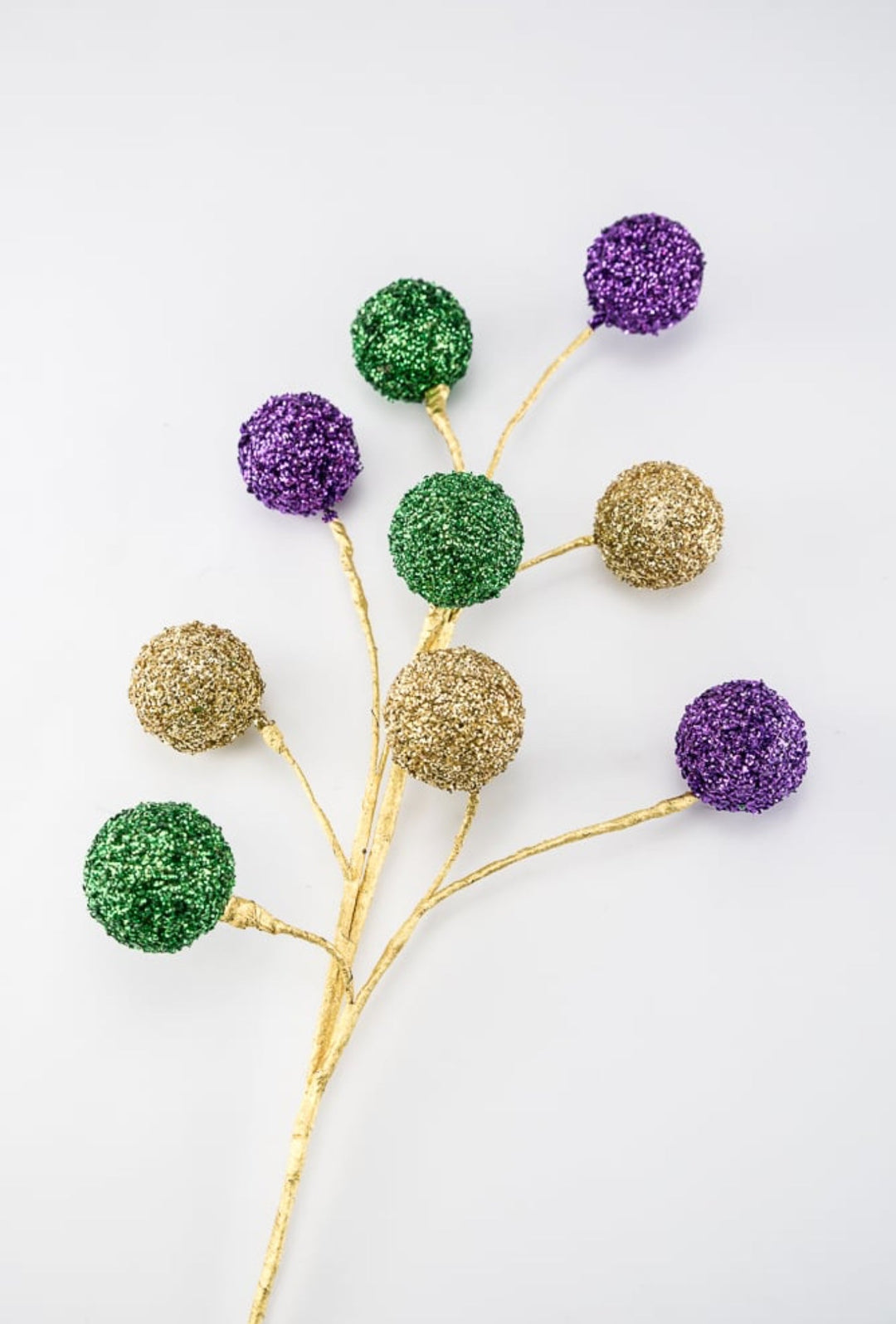 Mardi Gras Sequin Ball Spray - Greenery Market63574MG