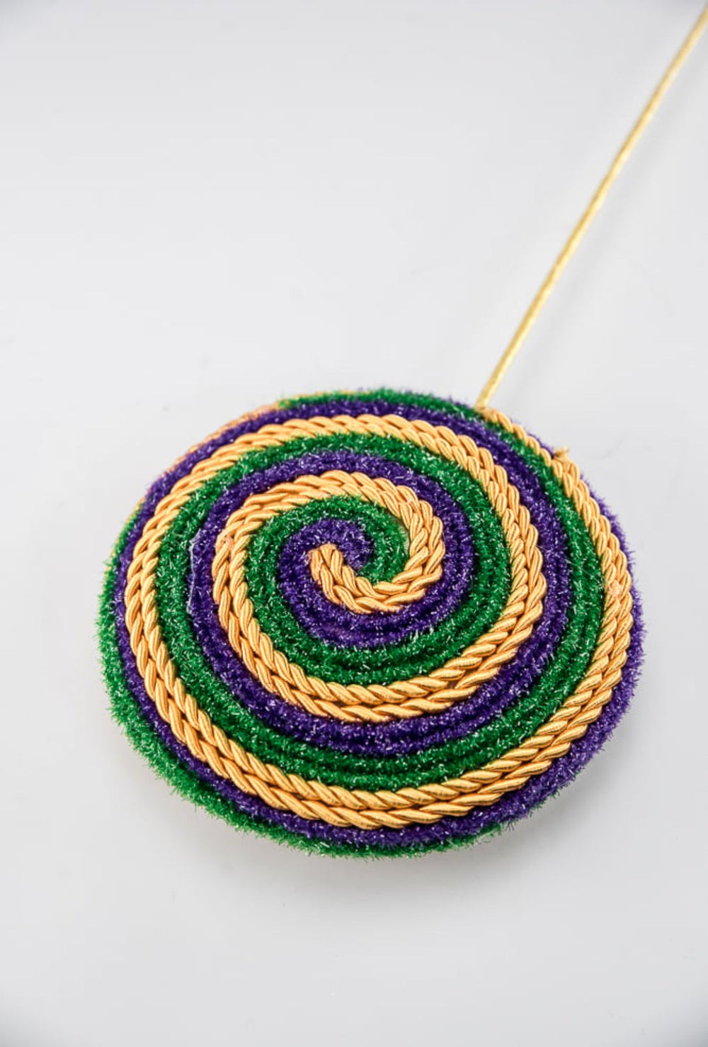 Mardi Gras Twine Lollipop Pick - Greenery Market63718MG