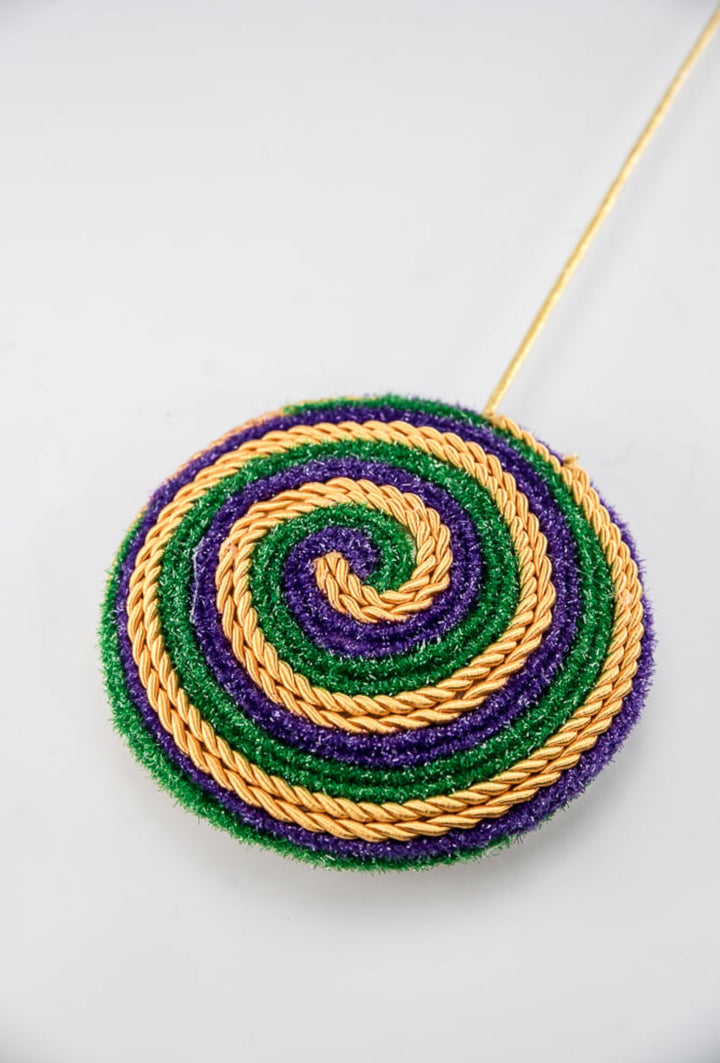Mardi Gras Twine Lollipop Pick - Greenery Market63718MG