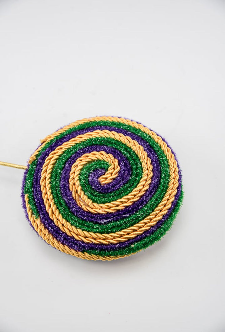 Mardi Gras Twine Lollipop Pick - Greenery Market63718MG