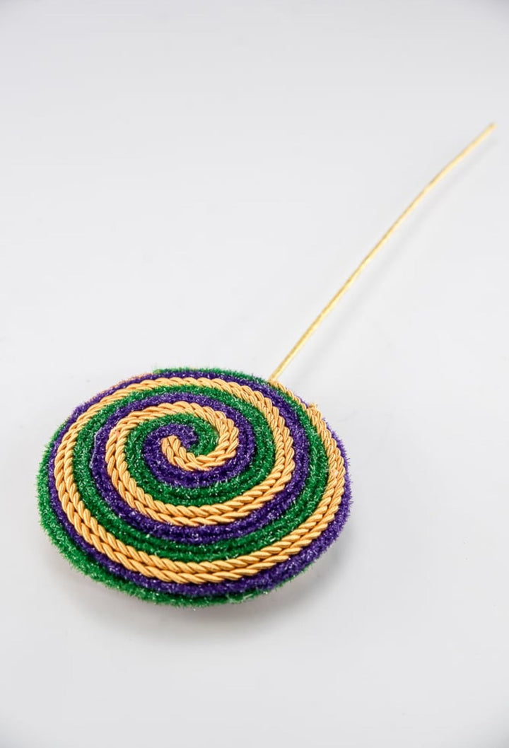 Mardi Gras Twine Lollipop Pick - Greenery Market63718MG