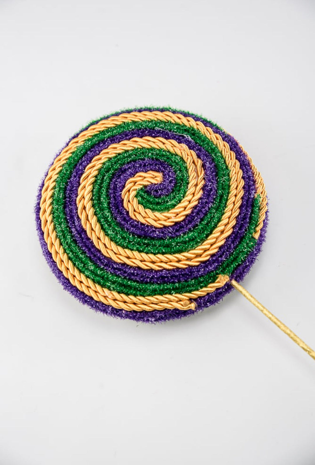 Mardi Gras Twine Lollipop Pick - Greenery Market63718MG