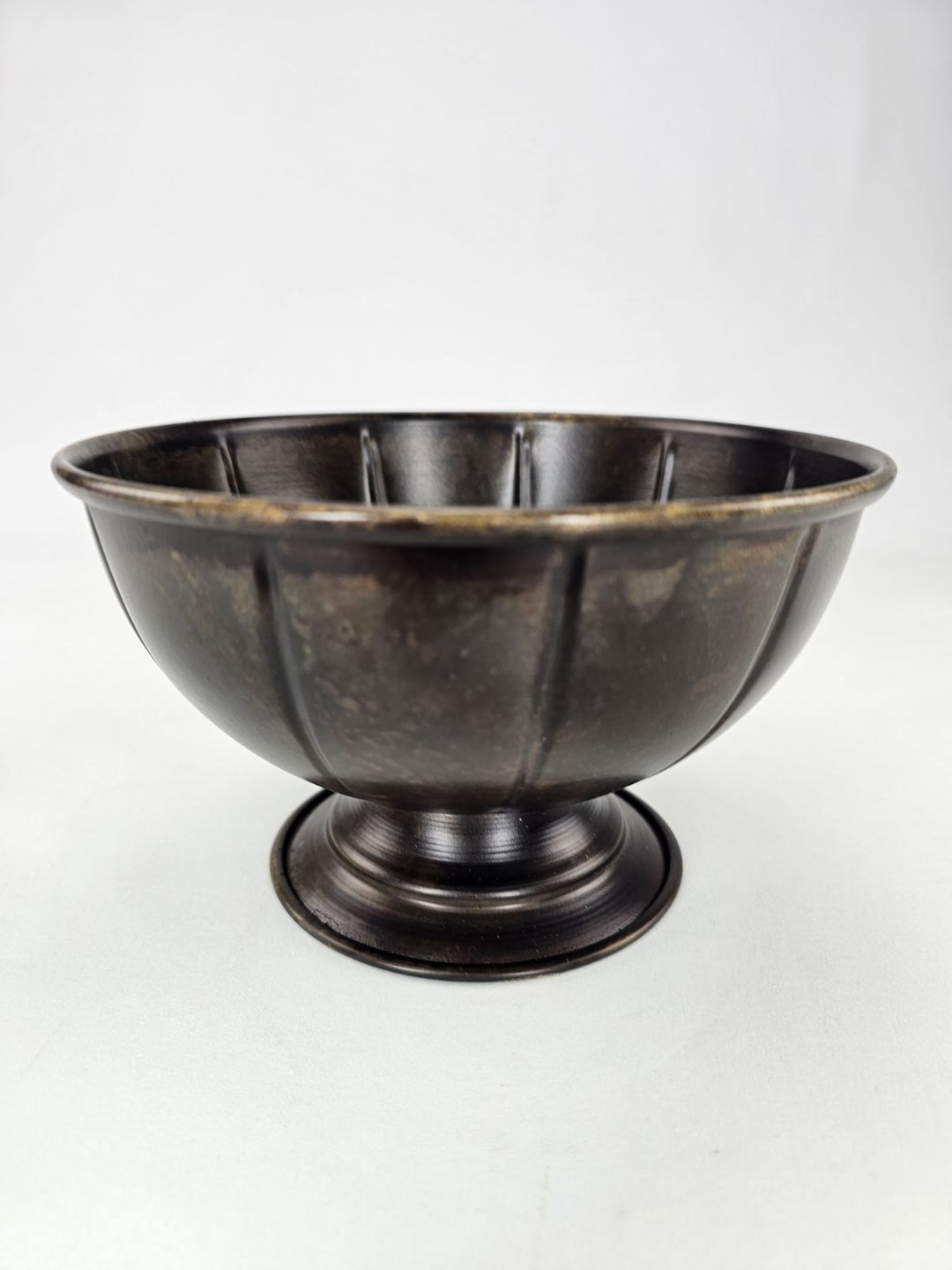 Metal compote container for floral designs - medium size - antique gold - Greenery MarketVasesKE258239