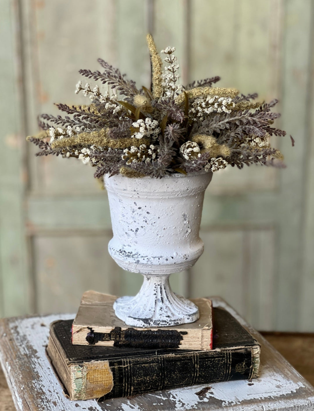Metal compote container for floral designs - Greenery MarketVasesHM5133